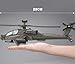 SeaISee Military Helicopter Model, RC Helicopter Toy with Stand, Airplane Model for Boys Gifts Adults