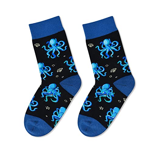 Happypop Kids Socks Crazy Socks Silly Socks Funny Socks For Kids, Boys Novelty Socks Childrens Socks Octopus Gifts Octopus Socks #TOP1