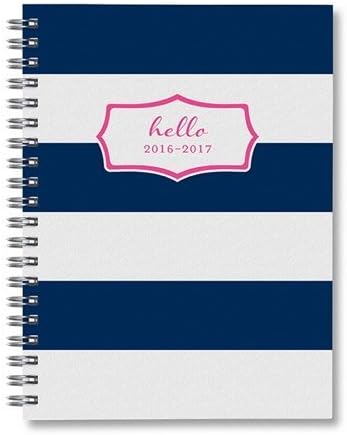 Sarah Pinto Stripe Academic Weekly Planner August 2016 - July 2017, 162 pages, 5 x 7-Inch