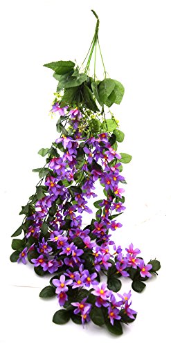 Image of Fourwalls Artificial Plastic and Polyester Orchid Floral Bale (100 cm Tall, Dark /Pink)