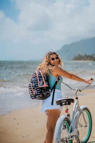 Roxy Mochila feminina Shadow Swell 24 L, média, floral Anthracite