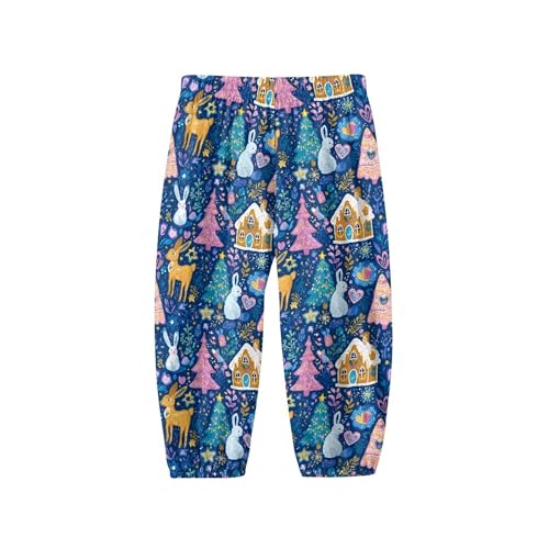 Image of Unisex Little Kids Yoga Trousers Bohemian Beach Pants Baggy Harem Activewear for Boys and Girls Age 3-10