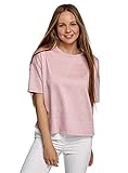 sueter mujer 2018 Tipo de escote: Redondo oodji Ultra Mujer Jersey de Manga Corta con Línea Baja de Hombros, Blanco, ES 46 / XXL