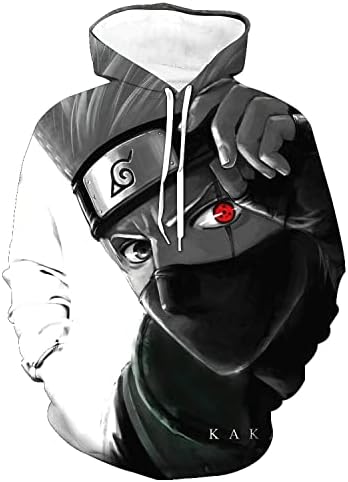 CHAOS MONKEY 3D mens hoodies sweater Akatsuki Japanese Anime Hatake Kakashi Adult Hoodie for men and women