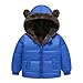 Thermal Puffer Fuzzy with Hood Basic Padded for Kids Girl Boy Fall Winter Fleece Lined Sherpa Down Jackets Hood Outfits Kid Zip Up 2025 Clothes Fashion 4 Years