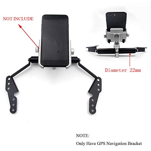 Fltaheroo 22 MM Motorfiets Telefoon Mount, GPS Navigatie Beugel Verstelbaar Stuur Telefoon Houder voor DL 1000 V-Strom… - Image 4