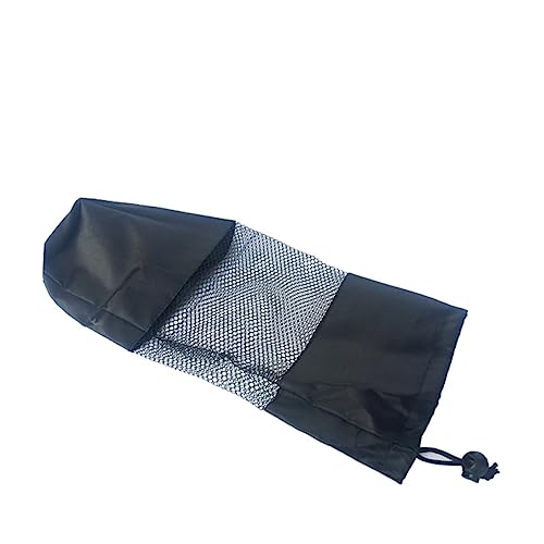 OSOLADY 3pcs Multifunction Mesh Bags Duffel Bag Duffle Bag Canvas Foam Roller Carry Bag Foam Rollers Portable Roller Bag Roller Duffel Sports Bag Drawstring Storage Bag Black