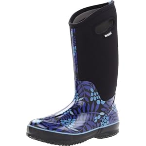 Bogs Women’s Classic High Winterberry Waterproof Insulated Boot,Blue,7 M US