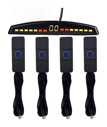 Sensori Parcheggio Auto Radar Retromarcia Posteriore Per Auto Parktronic Doppia CPU Sensore Parcheggio 13 Mm 4 Sonde Rilevatore Ciechi