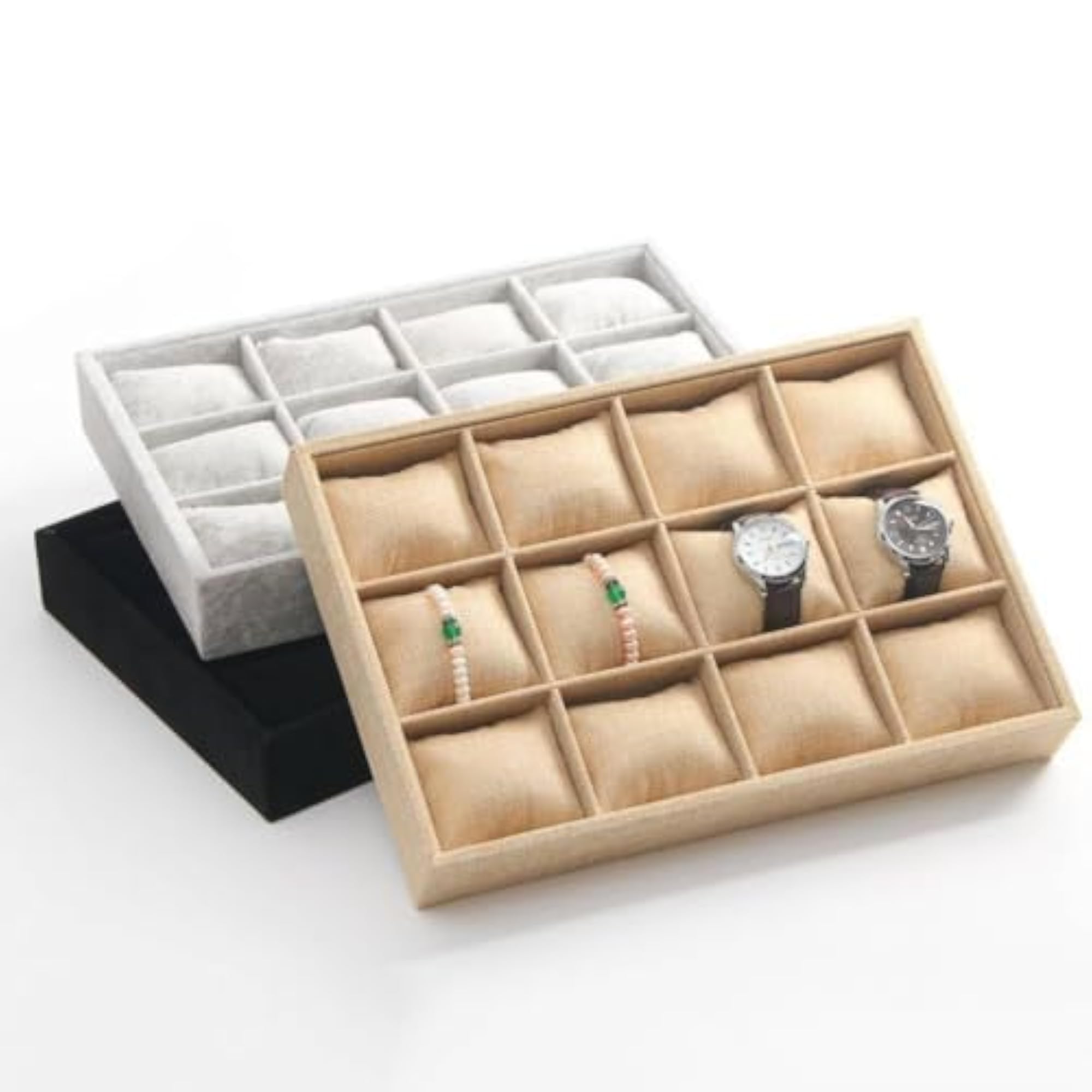 Pillow Watch Box Soft Padded Cushion Tray