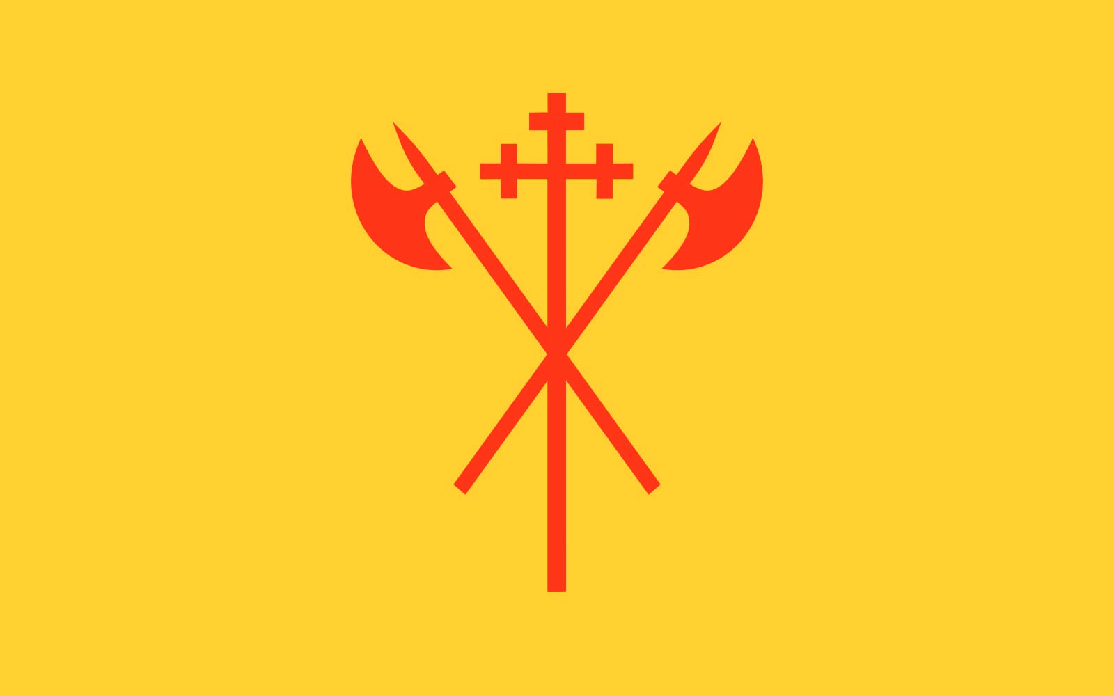 Drapeau Sør-Trøndelag grand modèle aux finitions haut de gamme