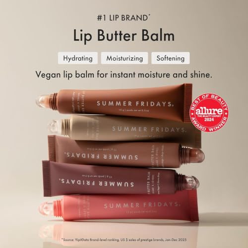 Image of Summer Fridays Pink Sugar Mint Lip Butter Balm Duo- Lip Butter Balm Pink Sugar + Lip Butter Balm Sweet Mint