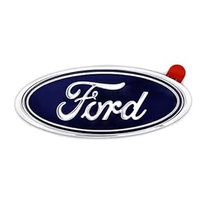 Ford Blue Oval Novelty Logo Chrome Plated Plastic Emblem.