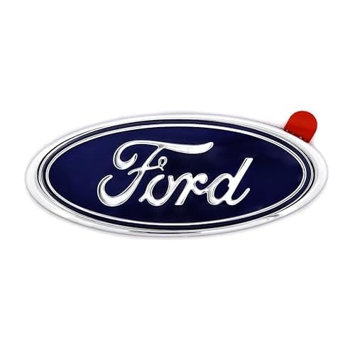 Ford Blue Oval Novelty Logo Chrome Plated Plastic Emblem.