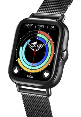 LOTUS Montre pour Homme 50046/1 Smartwatch Boîtier en Alliage Noir Bracelet en Acier Inoxydable Noir – Image 6