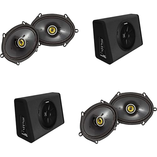 Kicker (2) 11PT250 Powered Truck Enclosure & (2) 46CSC684 6x8 Bundle