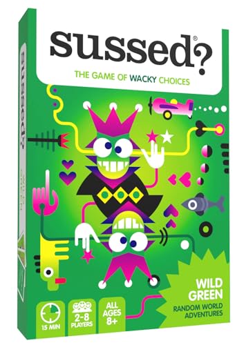 SUSSED The Game of Wacky Choices - Travel Games & Social Card Game for Kids & Adults