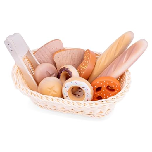 New Classic Toys Cesta del Pan, Multicolor, Bread Basket (10605)
