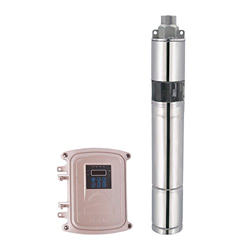 WBS Pump Deep Well Solar Water Screw Pump Submersible, 0.15hp, 24V, 5.3GPM, 184' Head, 3" 3DSS1.2-56-24-120 Not Include Solar Panel