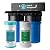 iSpring WGB21BM 2-Stage Whole House Water Filtration System, 10” x 4.5” Carbon Block and Iron & Manganese Reducing Filters, 1" Ports