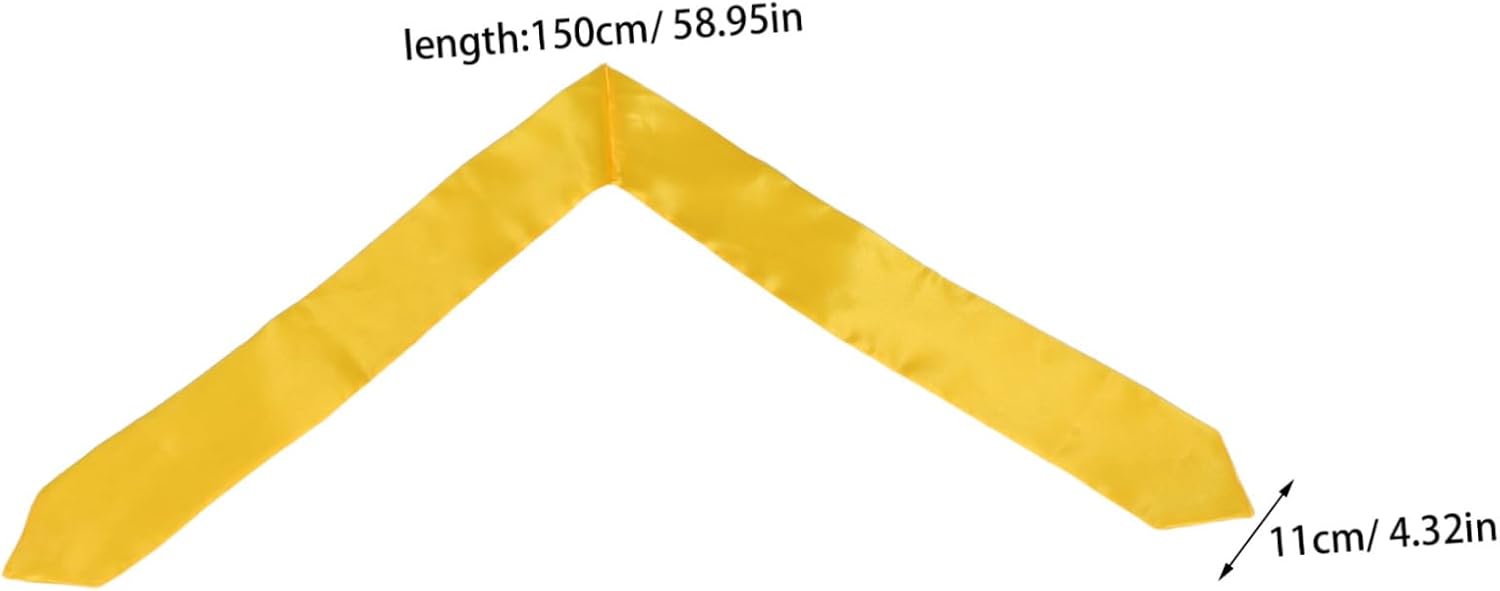 Abaodam 4pcs Satin Graduation Sash for Ceremony Party with Comfortable Wear and Vivid Color Choices, Elegant Refined Design Suitable for Boys at Graduation Ceremony