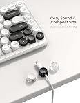 Lamicall Spring Cable Clips Holder, 6Pack [1s Lock] Cord Organizer Cable Management, [Easily Pull Cables in & Out] Desk Cable Organizer, Strong Adhesive Wire Organizer Keeper for Nightstand, Mom Gift