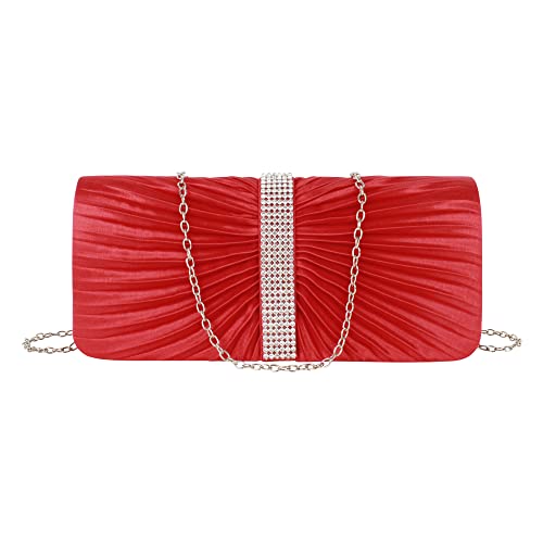 Image of Goclothod Evening Clutch Handbag Women Fashion Crossbody Shoulder Bag Chain Purse