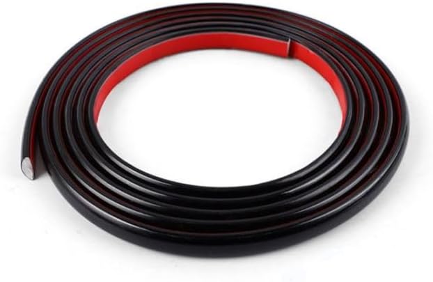 Decorative Moulding Tile Border Adhesive Flexible PVC Wall Trim Trim for Mirror Frames Wardrobe Ceiling (3 Metres, Black)