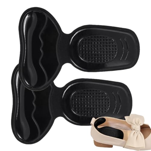 Holdes Heel Grips - Almohadilla de talón 2 en 1 de código reducido antidesgaste, almohadillas cómodas para los pies, almohadillas de talón para la parte posterior del talón, zapato demasiado grande