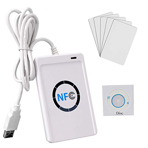 OBO HANDS ACR122U Programador NFC RFID USB Sin Contacto Smart Reader & Writer + 5 MF S50 IC Card + Software SDK Gratuito