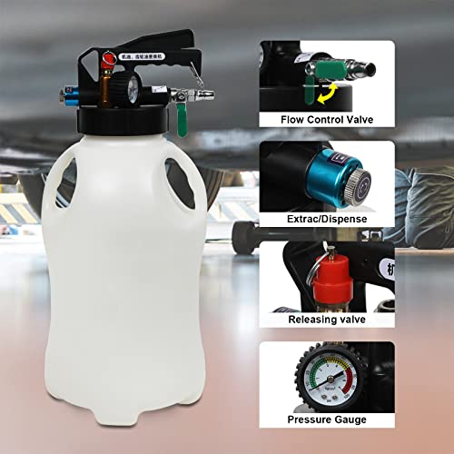 Beley Automatic Transmission Fluid Refill Pump 10L Two Way Fluid Extractor Pneumatic Oil Change Pump Set With 20 Pcs Atf Adapters Compatible With Bmw Vw Benz. #TOP5