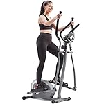 Sunny Health & Fitness Smart 2-in-1 Upright Elliptical Full-Body Exerciser, Home Cross-Training Arm/Leg Cardio Workout Machine, Optional Free SunnyFit App Bluetooth Link or Electro-Magnetic Resistance