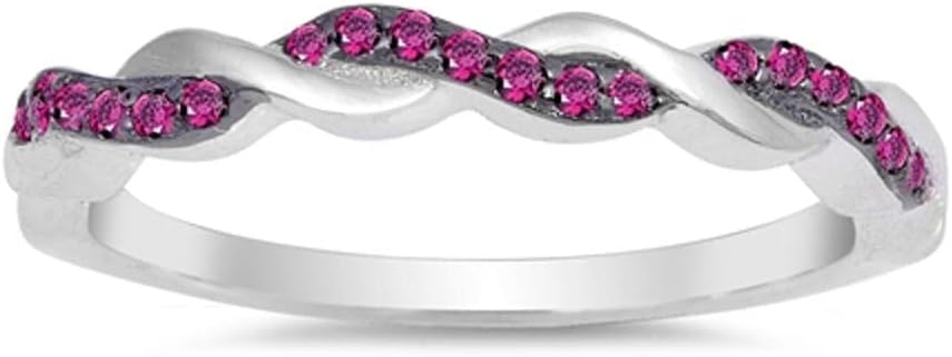 CHOOSE YOUR COLOR Sterling Silver Infinity Knot Ring