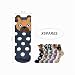 Imagen de NyxSeat 5 pares de calcetines de algodón con lunares para perros
