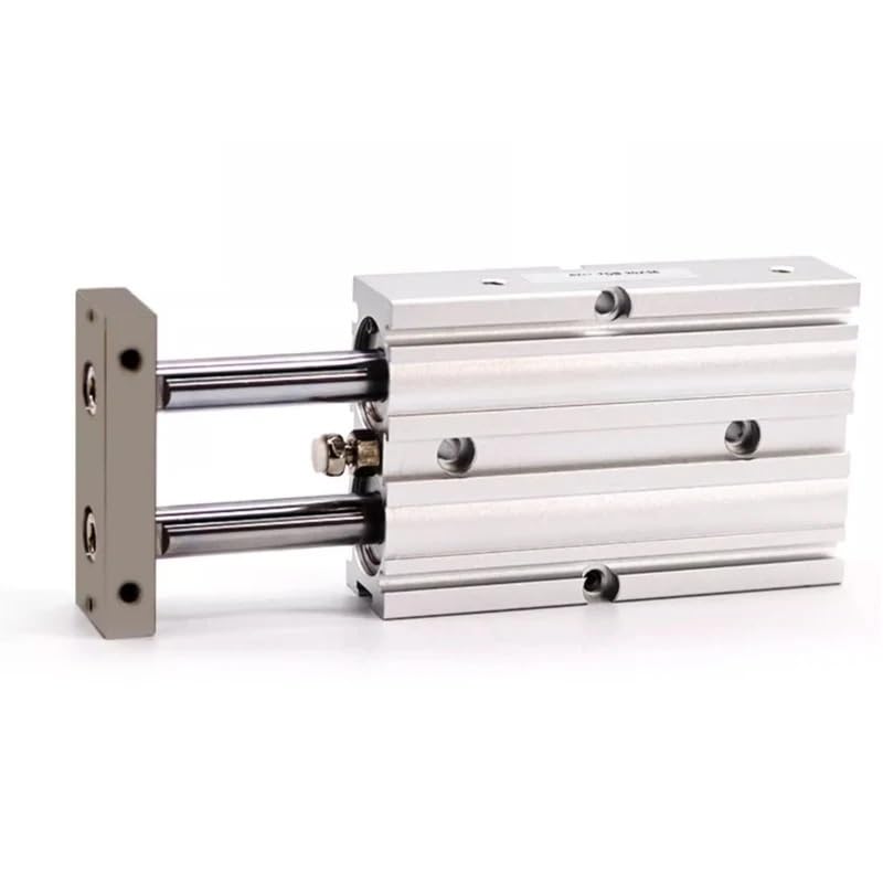 Vérin alliage aluminium TDA25 double tige usinage haute précision