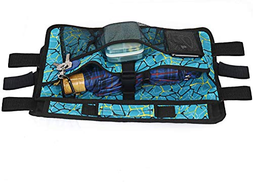 Double Sided Walker Bag, Walker Organizer Pouch Tote For Rollator And Folding Walker (Plaidblue) #TOP4