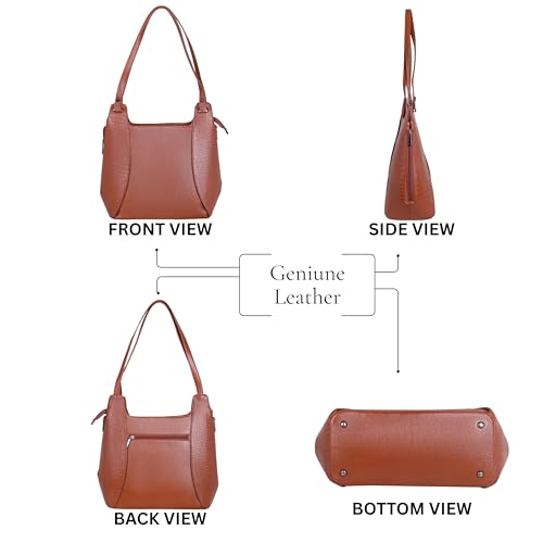 Image of DORPER MONEY HILL Durable Leather Satchel Bag for Women Genuine Branded Handbag