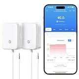GoveeLife Refrigerator Freezer Thermometer 2 Pack, Bluetooth Temperature Sensor with Alarm, Smart APP Alerts for Fridge/Freezer/Tub(WiFi Gateway Not Included)
