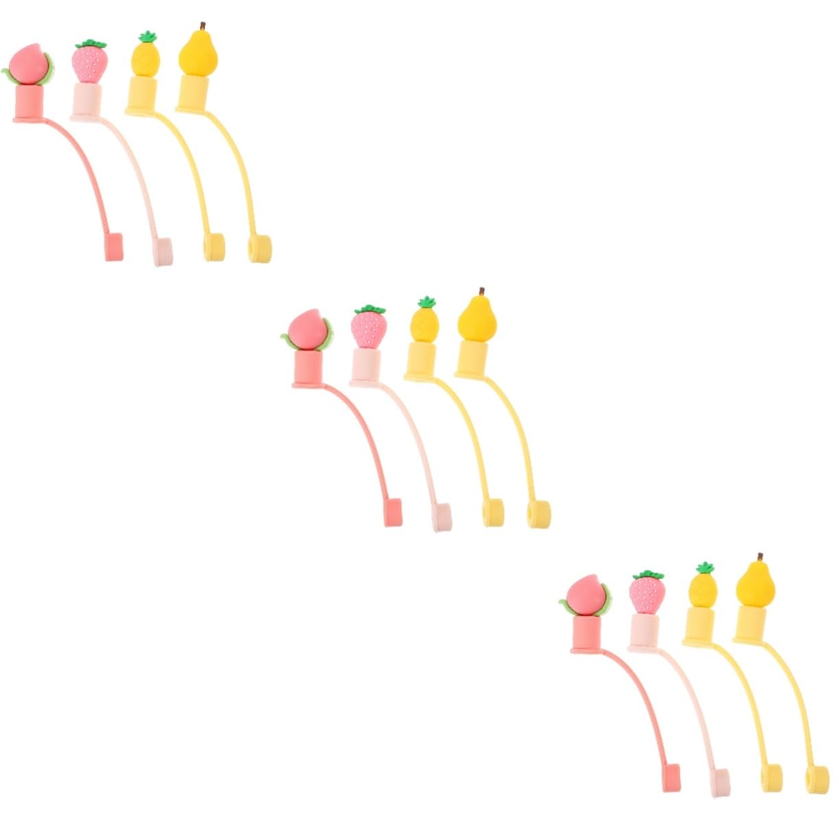 Couvercles pour protection des pailles anti-poussière étanches UKCOCO x12