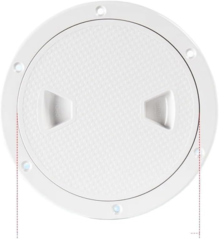 6 Inch Marine Boat Access Hatch Cover Twist Screw Out Deck Plate ABS Round Inspection Hatch Compatible with Boats