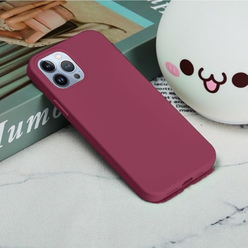 Image of ArmourPro Silicone Back Case for iPhone 15 Pro Max Soft-Touch Case | Maroon