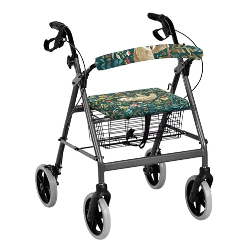 Image of Sloth Accessories for Rollator Walkers Pattern Universal Rollator Walker Seat and Backrest Covers Adjustable Walkers Seat Covers for Seniors Women Men