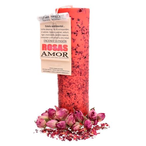 Ya en mundofriki.es: LAMARE Velón Esotérico Rosas - Amor - Atracción del Amor - Vela Esotérica Ritual Para Atraer Amor y Pasión - Vela del Amor - Velas Artesanales con Mecha 100% Algodón Natural