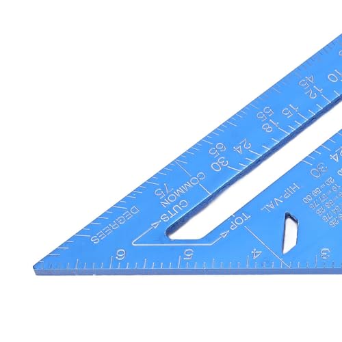 Regla triangular de aleación de aluminio para carpintería miniatura 6