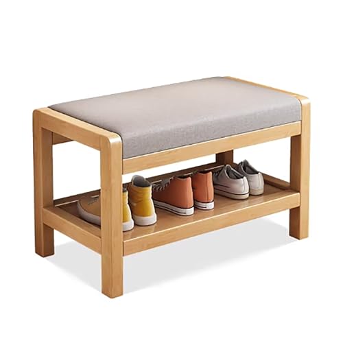 Banc à chaussures avec siège rembourré confortable pour couloir - 2