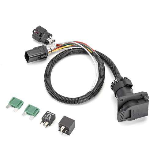 Image of Wsays 7-Pin Trailer Wiring Harness Plug & Play Compatible with Ford F-150 97-03 Fit Heritage 2004 Fit F-250 97-99