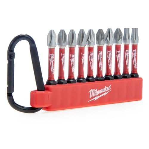 Milwaukee - Shockwave Impact Duty Screwdriver Bit Carabiner Set 10 piece