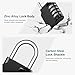 Puroma Combination Lock 2 Pack 4 Digit Waterproof Locker Locks Secure Outdoor Padlock for Gym Lockers, Toolboxes, Gates, Fences, Storage, Sports Locker (Purple & Black)