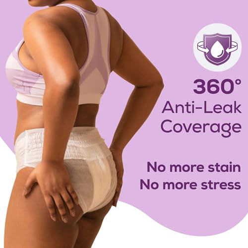 Image of Evereve Period Panty For Girls & Women, (M-L), 5 Pcs, 360 Degree Coverage, 0% Leaks, High Absorbency For Heavy Flow, Maternity Delivery Pads, Postpartum & Overnight Protection, Disposable Panty