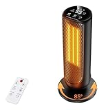 Calentador Electrico, EEGVUY Calefactor Electrico para Hogar, 3 Niveles Rotación de Aire 85° con...
